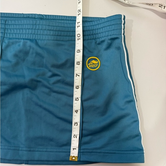 Vintage Y2K Abercrombie & Fitch Teal Skirt with White Stripes - Picture 5 of 6